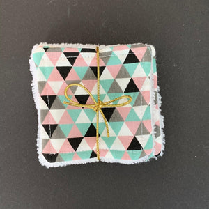 Coton réutilisable "Triangles"
